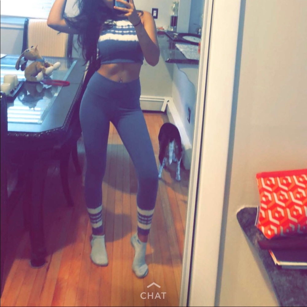 Sports bra with matching leggings